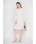 Josette Maxikleid aus Leinenmischung mit Maokragen