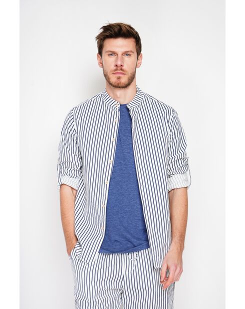 Chemise 100% lin Frédéric marine
