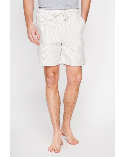 Shorts Godefroi in misto lino color cammello