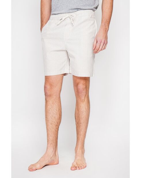 Shorts Godefroi in misto lino color cammello