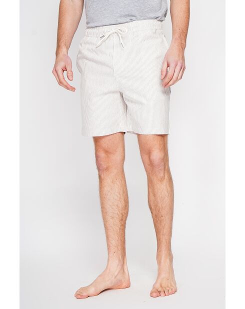 Shorts Godefroi in misto lino color cammello