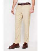 Gilles Hose aus Leinenmischung, kamelfarben