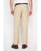 Gilles Hose aus Leinenmischung, kamelfarben