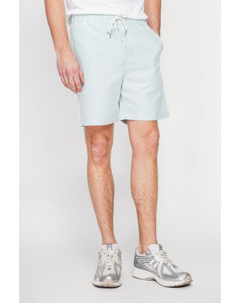 Shorts Godefroi in misto lino verdi