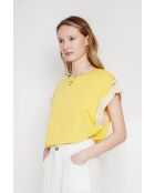 Martine Curry Oversize-T-Shirt mit Rundhalsausschnitt aus einer Leinenmischung