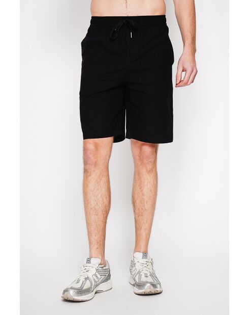 Pantaloncini neri Cédric 100% lino