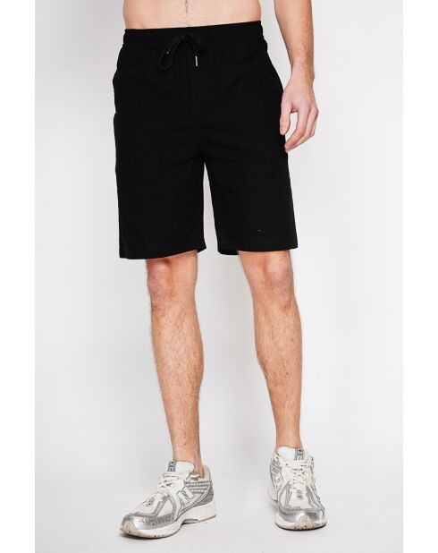 Pantaloncini neri Cédric 100% lino