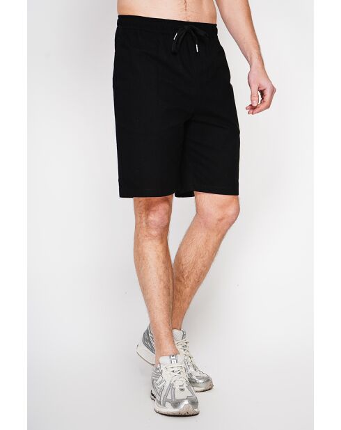 Pantaloncini neri Cédric 100% lino