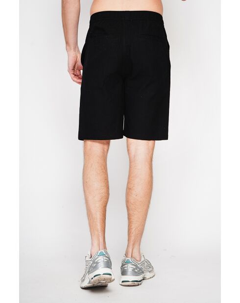 Pantaloncini neri Cédric 100% lino