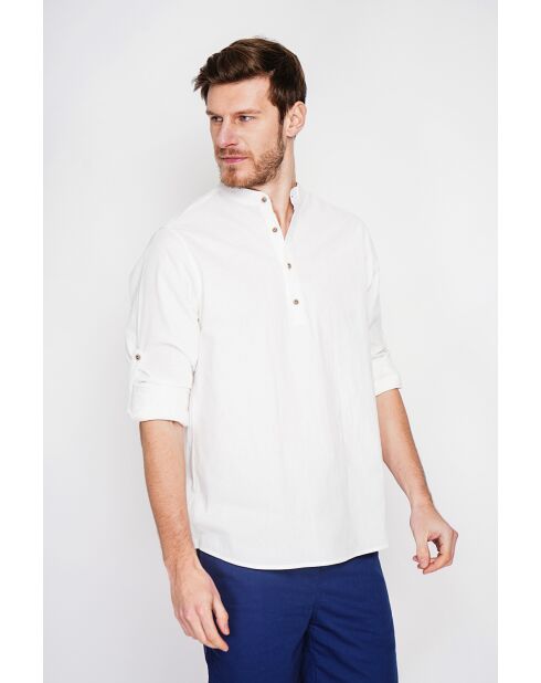 Chemise 100% lin Axel blanche