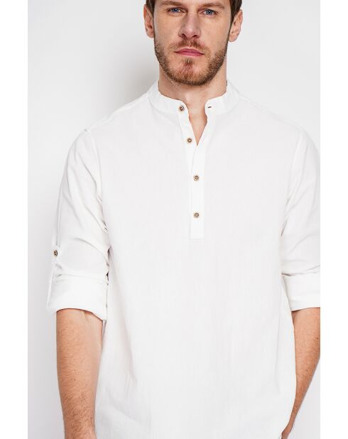 Chemise 100% lin Axel blanche