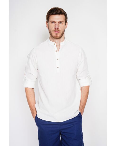 Chemise 100% lin Axel blanche
