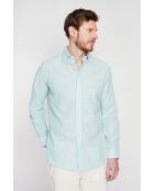 Chemise en coton Christophe jade