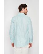 Chemise en coton Christophe jade