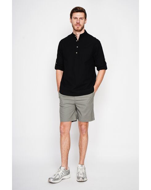 Chemise 100% lin Axel noire
