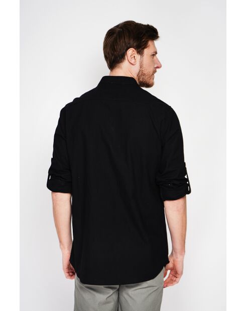 Chemise 100% lin Axel noire