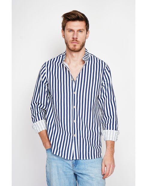 Chemise 100% lin Gontran marine