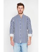 Chemise 100% lin Gontran marine