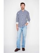 Chemise 100% lin Gontran marine