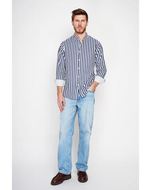 Chemise 100% lin Gontran marine