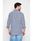 Chemise 100% lin Gontran marine