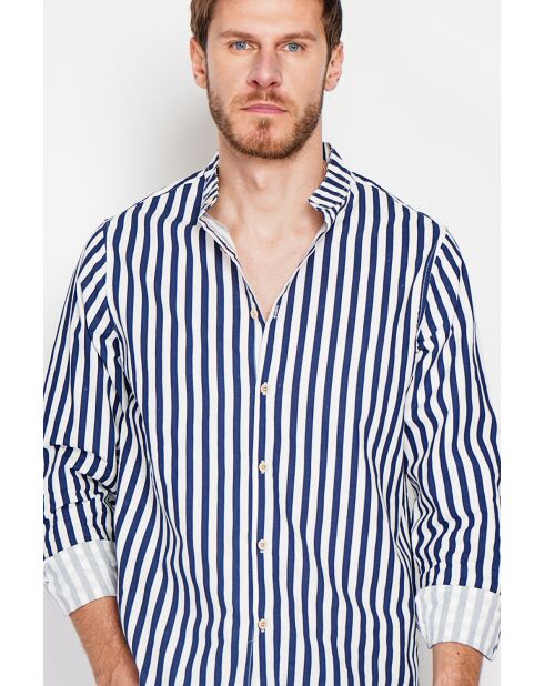 Chemise 100% lin Gontran marine