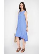 Hélène Azur langes, gefüttertes Kleid aus einer Leinenmischung