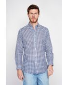 Marineblauw katoenen hemd van Gérald