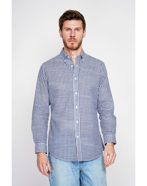 Marineblaues Baumwollhemd Gérald