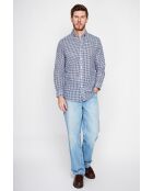 Marineblauw katoenen hemd van Gérald