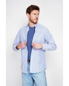 Christophe marineblau Baumwollhemd