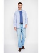 Christophe marineblau Baumwollhemd