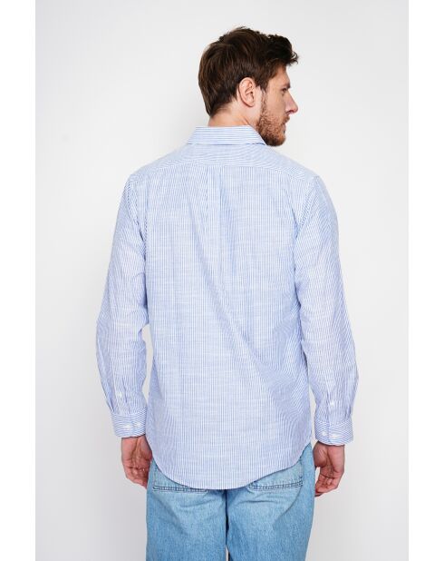 Christophe marineblau Baumwollhemd