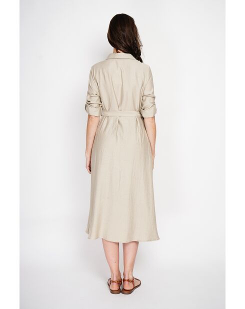 Robe chemise en Sophie lin
