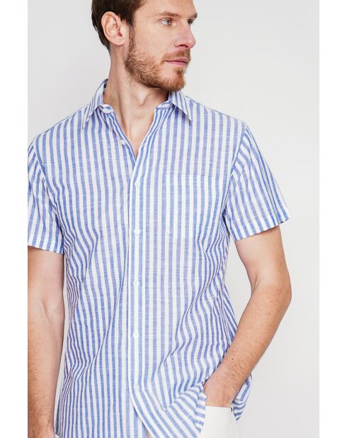 Marineblaues Baumwollhemd Gontran