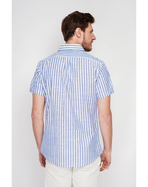 Marineblaues Baumwollhemd Gontran