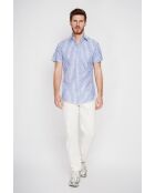 Marineblaues Baumwollhemd Gontran