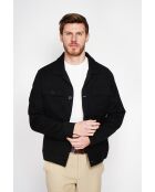 Zwart hemd van linnenmix Étienne