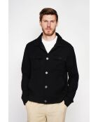 Zwart hemd van linnenmix Étienne