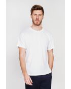 Weißes T-Shirt aus Leinenmischung von Gilbert