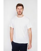 Weißes T-Shirt aus Leinenmischung von Gilbert