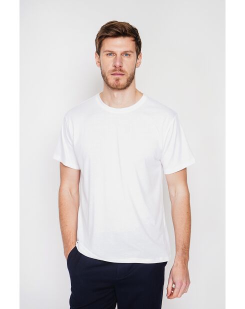 Weißes T-Shirt aus Leinenmischung von Gilbert