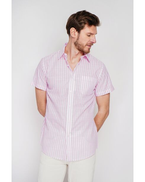 Roze katoenen hemd van Gontran