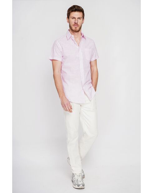 Roze katoenen hemd van Gontran