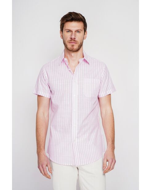 Roze katoenen hemd van Gontran