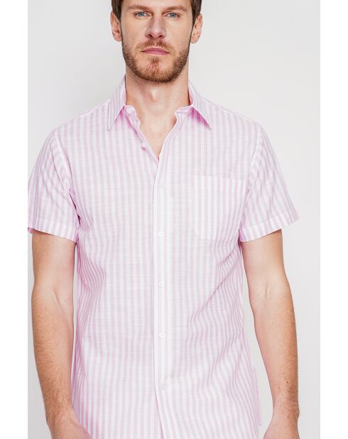 Roze katoenen hemd van Gontran