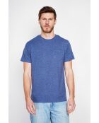 T-Shirt François marineblau aus Leinenmischung