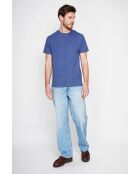 T-Shirt François marineblau aus Leinenmischung