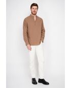 Chemise 100% lin Axel marron