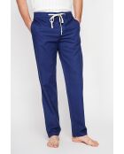 Ghislain broek van marineblauwe linnenmix